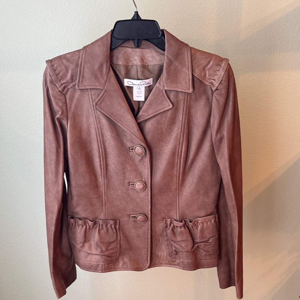 Oscar de la Renta Tan Blazer